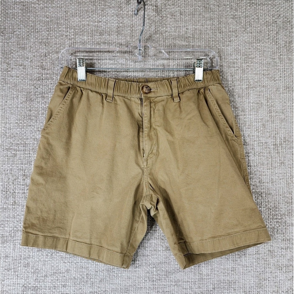 Chubbies Boomshakalaka Cotton Chino Shorts Mens *S-M 27X7 Tan‎ Stretch Waist